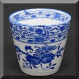 P52. Small blue onion cup Japan. - $6 